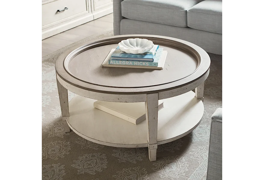 Bella Round Cocktail Table by Bassett at Esprit Decor Home Furnishings